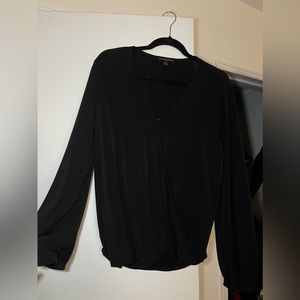 Banana Republic top, crossover black clasp